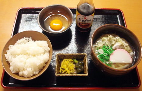 卵かけご飯セットの写真